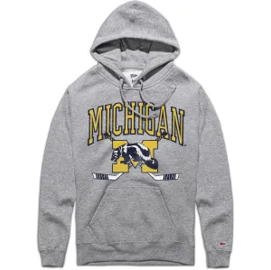 Michigan Vintage Hockey Hoodie Lizard like