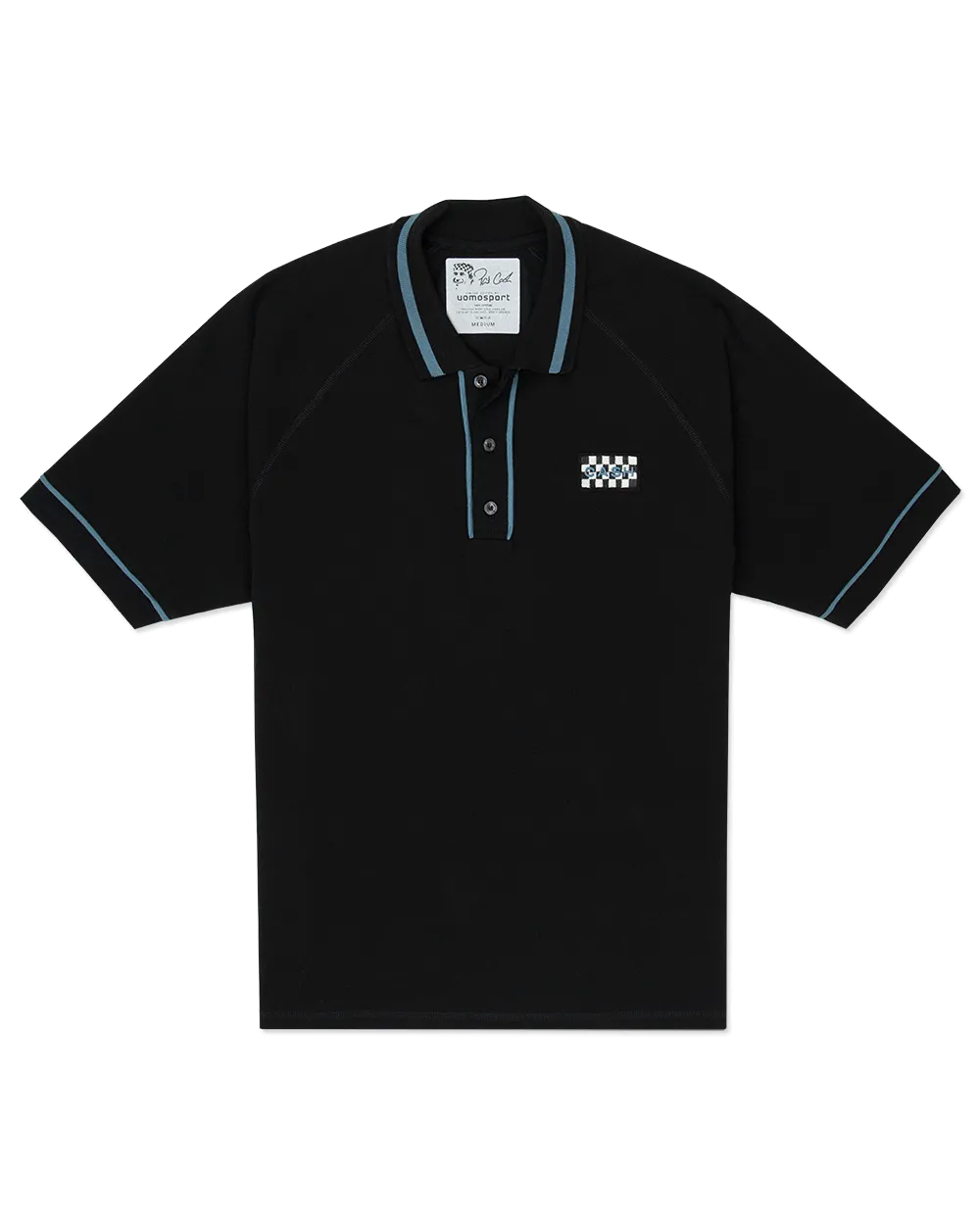 Uomo Sport X Pat Cash Pique Polo Moisture wicking NonRestrictive Shoulder Design