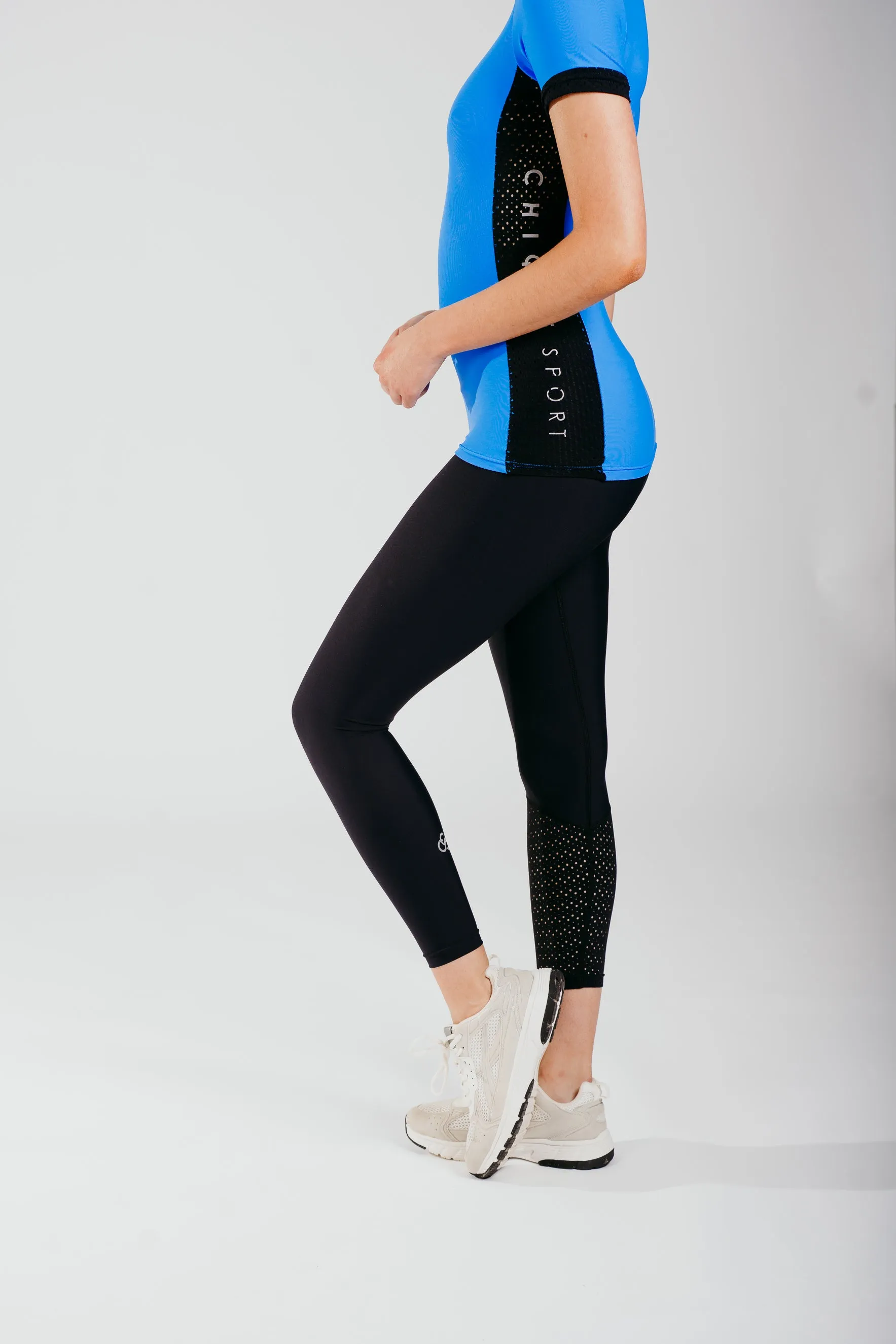 Outdoor Lover Thermal Warm Pro Athlete Quick Dry Inspire Off-Ice Leggings in Black
