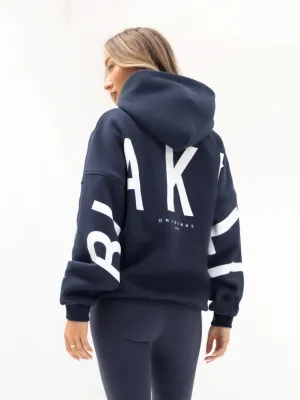 Comfy Apparel Designer Look Isabel Oversized Hoodie - Midnight Blue