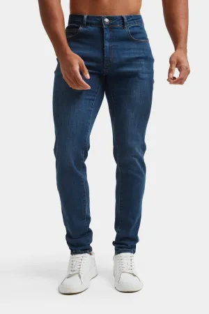 Spring Mood Outdoor Enthusiast Formal Modern Minimalist Creative Look Athletic Fit Jeans in Dark Blue