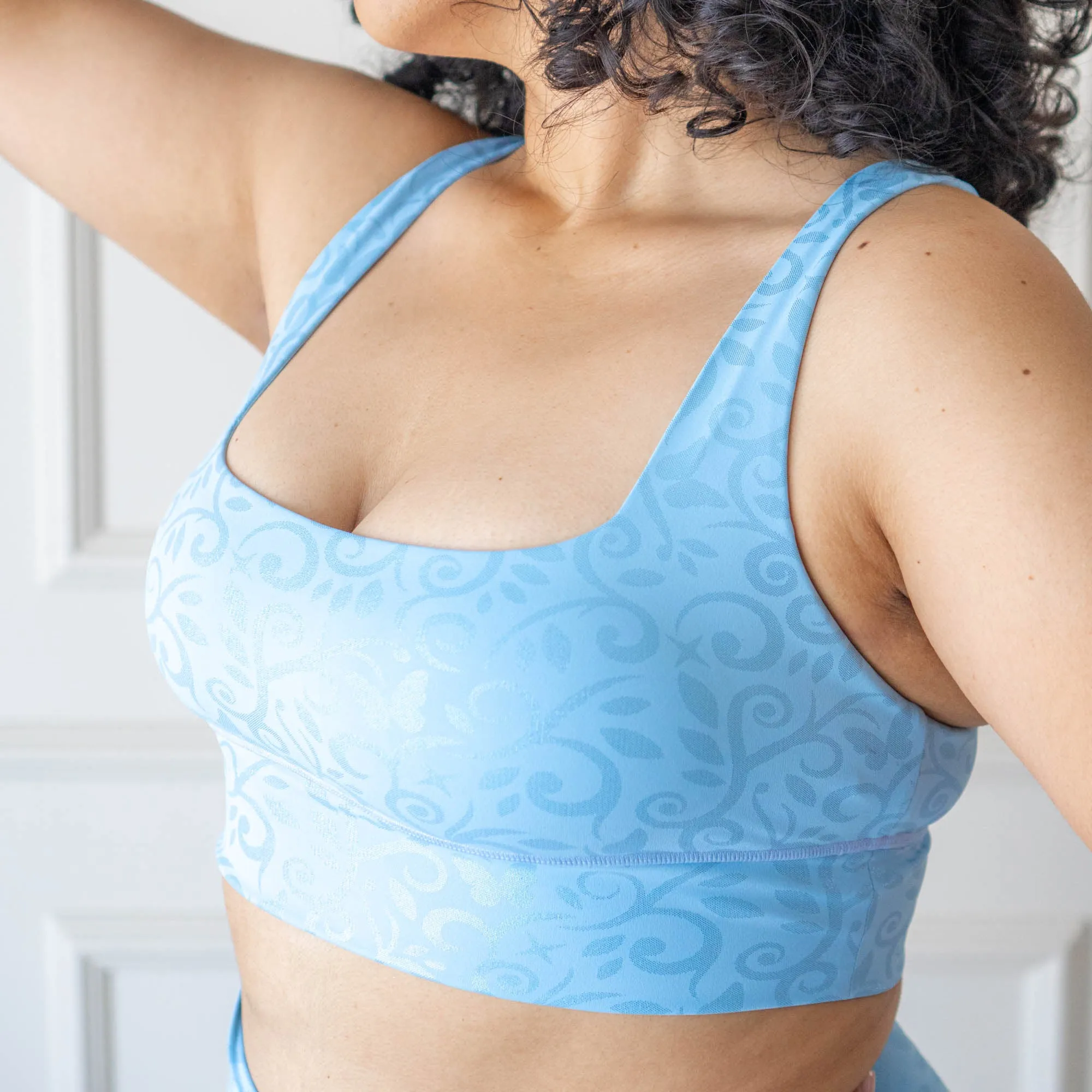 Enhanced Core Stability Non Restrictive Band After Midnight Princess Sports Bra
