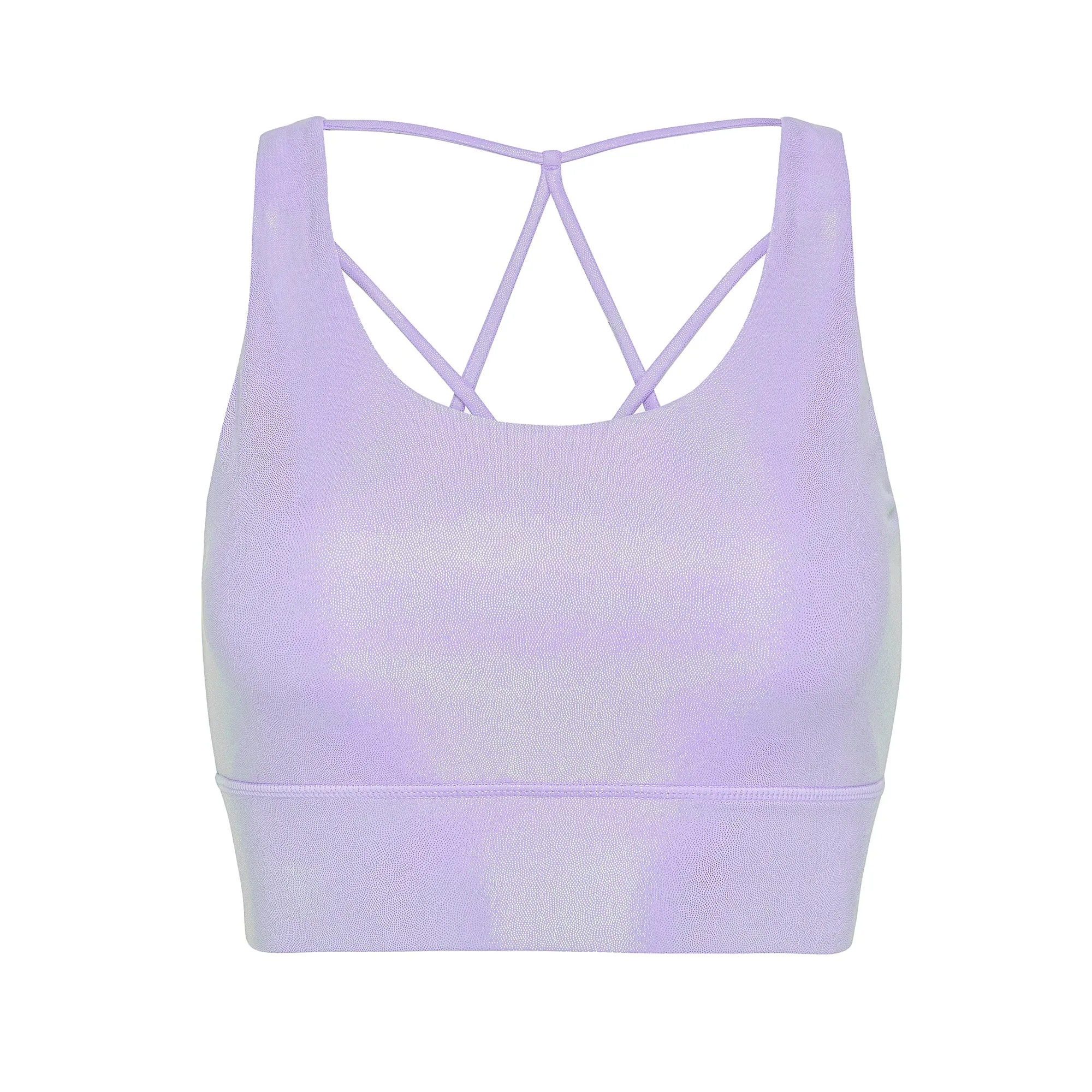Extra Padding Option Lavender Prism Sports Bra