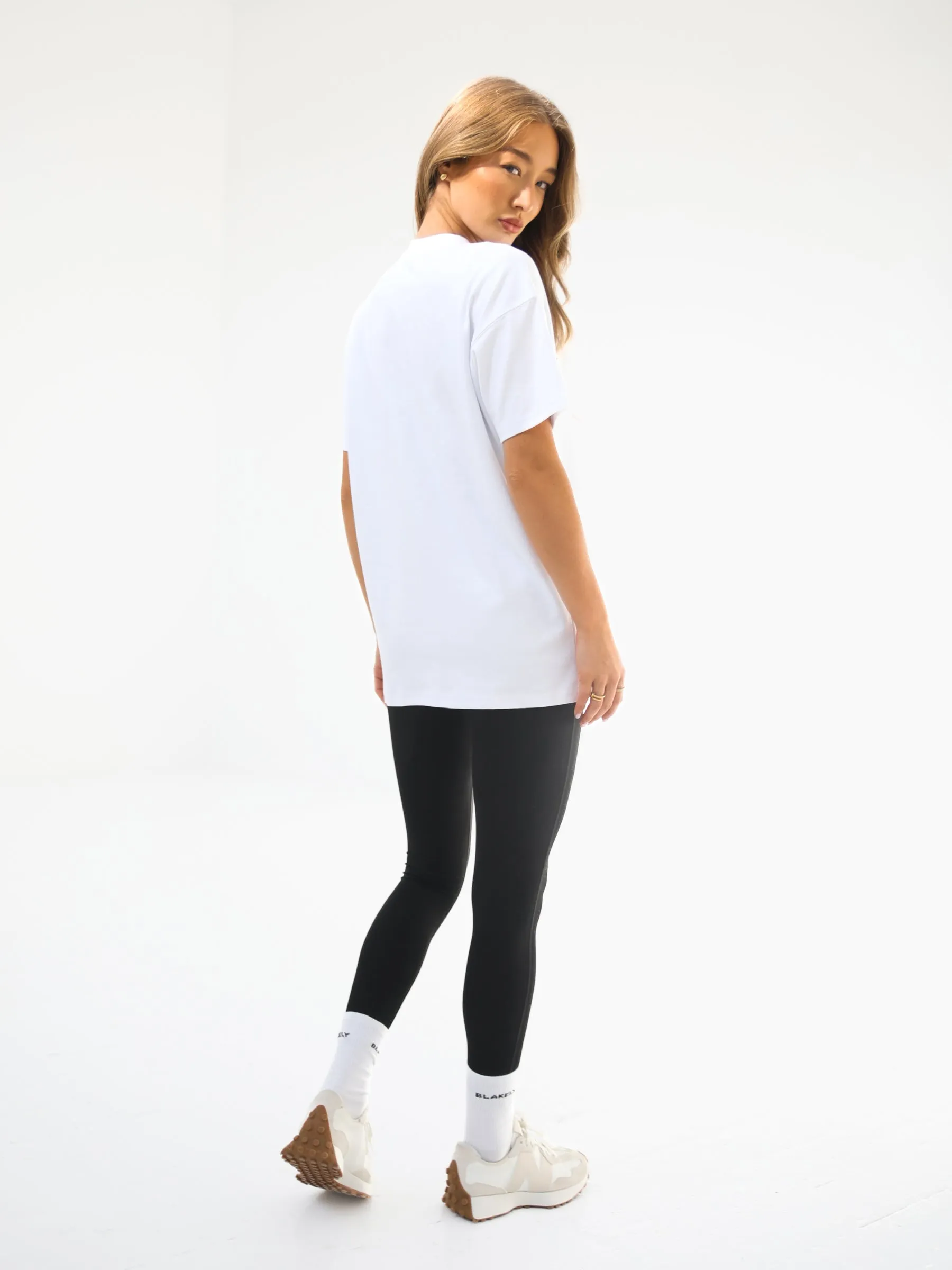 Off Duty Oversized T-Shirt - White Chafe Free Armhole LightweightBlend