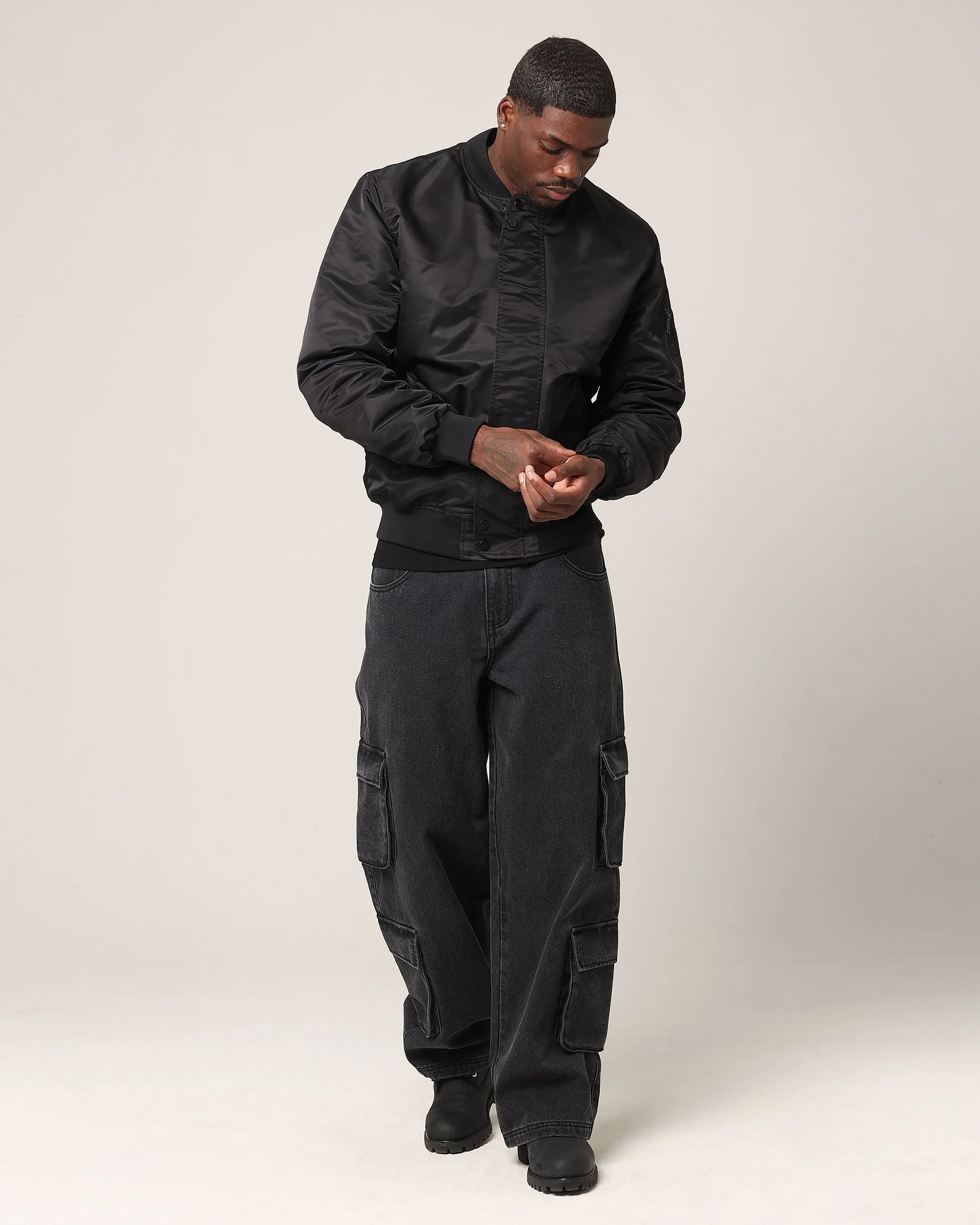 Saint Morta Baggy Workwear Jean Black Shadow All Fit Style