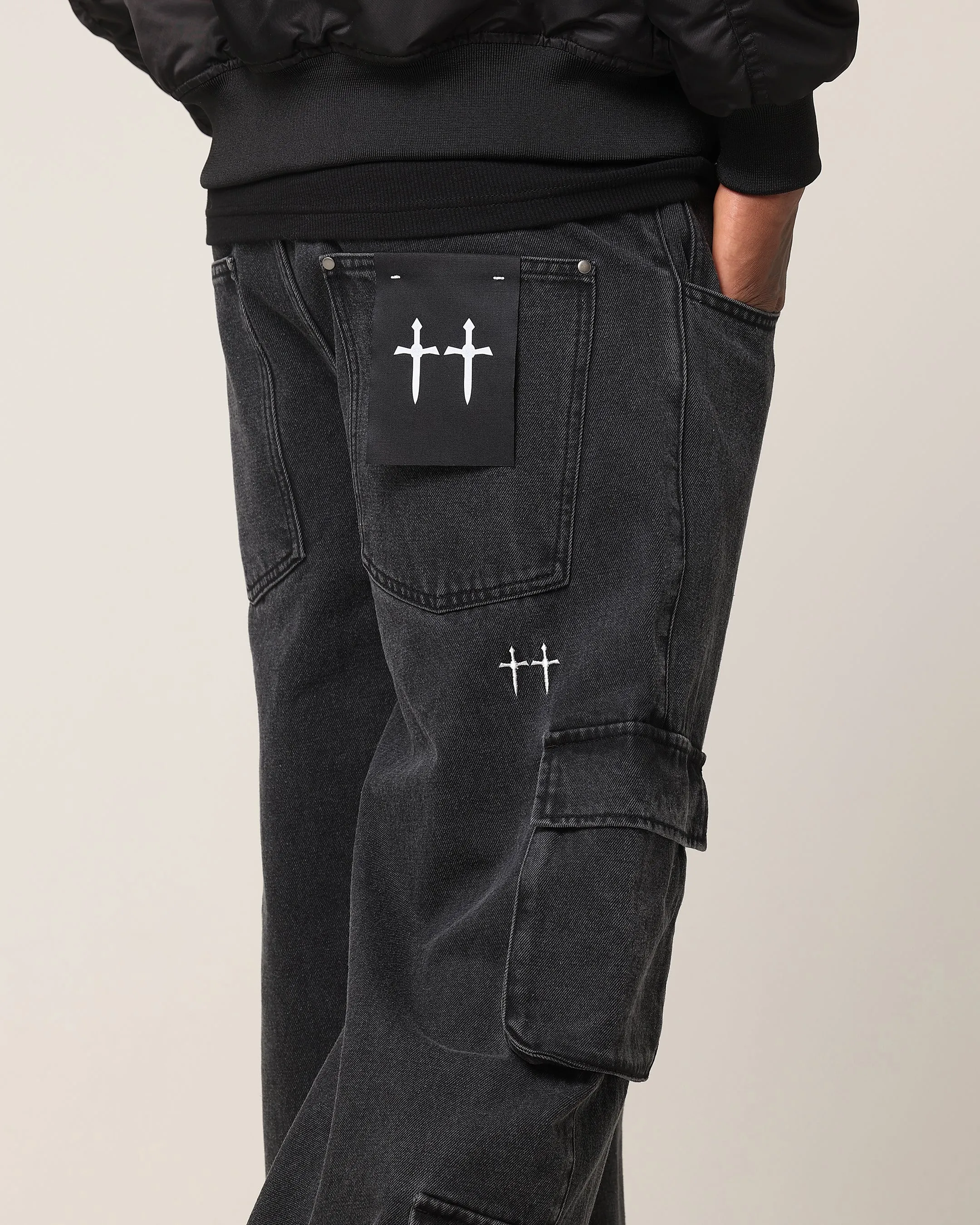 Saint Morta Baggy Workwear Jean Black Shadow Go Out Style Family Style Parent Style Smart Casual