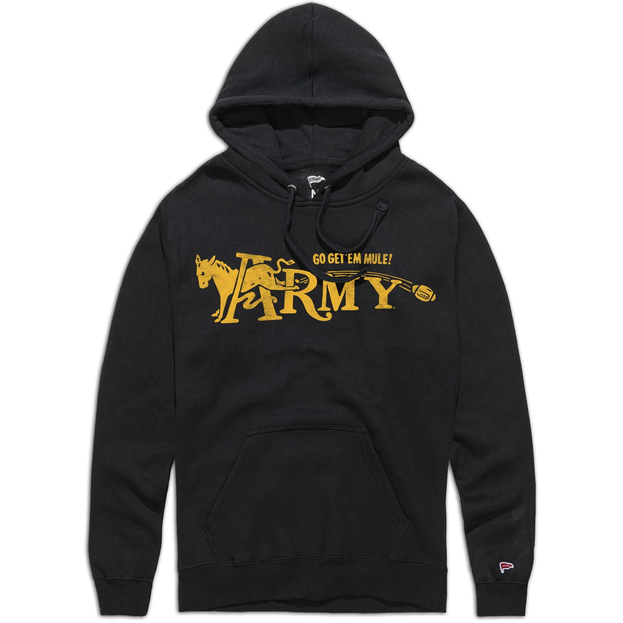 Army Vintage Football Hoodie Dressy Casual