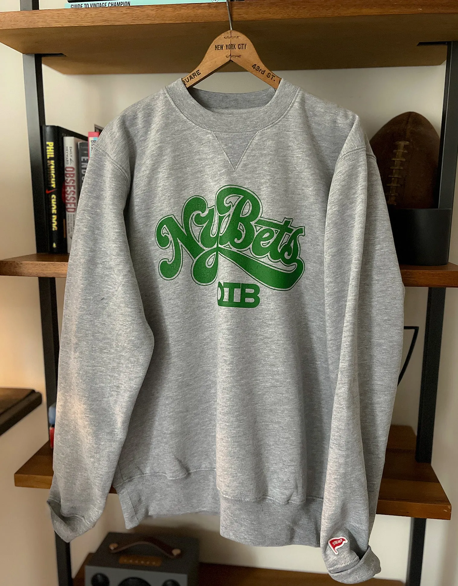 Vintage Off Track Betting NY Bets Crewneck Sweatshirt Tagless Design