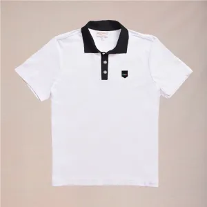 Polo - Nero / Riviera Flexible Ribbed Collar TearResistant Fiber