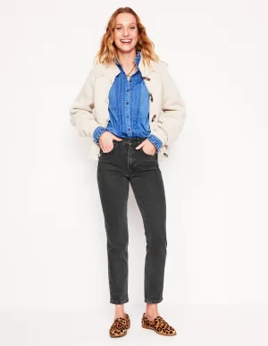 Girlfriend Jeans-Washed Black Style Layer
