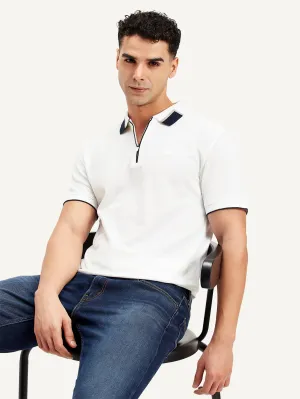 Men's Solid Slim Fit Polo T-shirt Trendy Casual