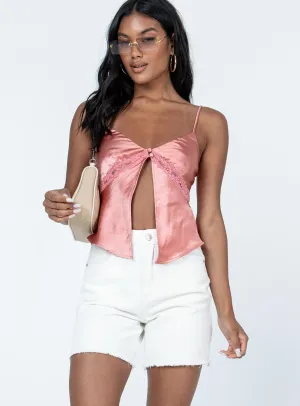 Regal Glow Blaire Denim Shorts White