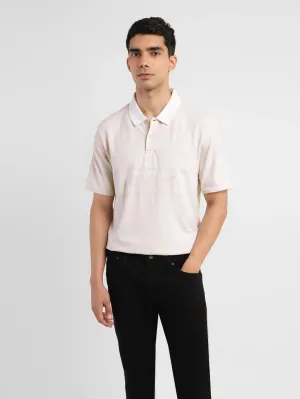ComfortStretch Collar EasyCare Textile Men's Brand Logo Slim Fit Polo T-shirt