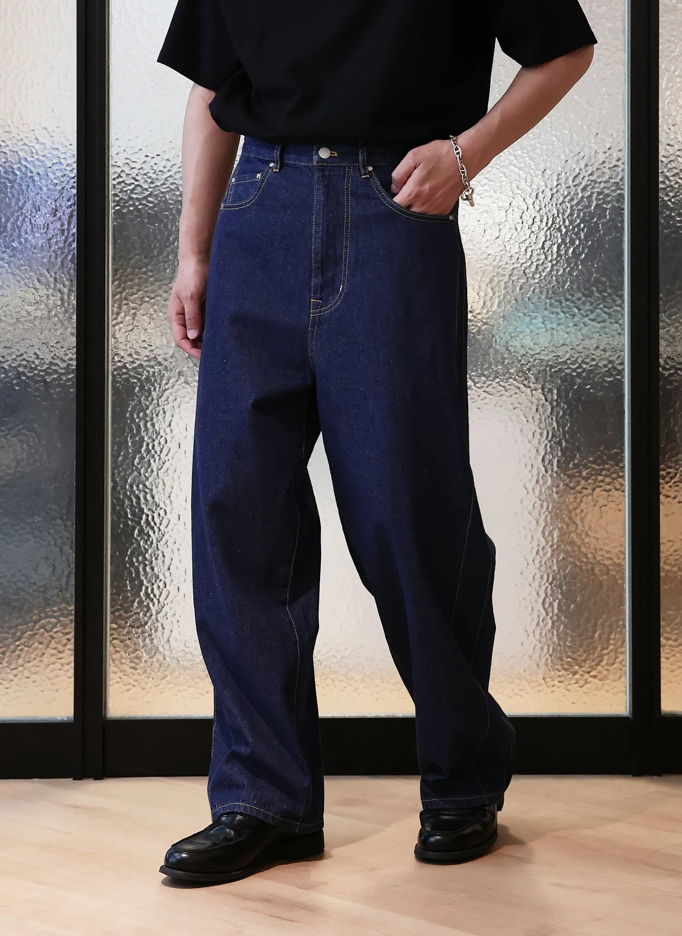 Tight Core Cotton Denim 3D Jeans