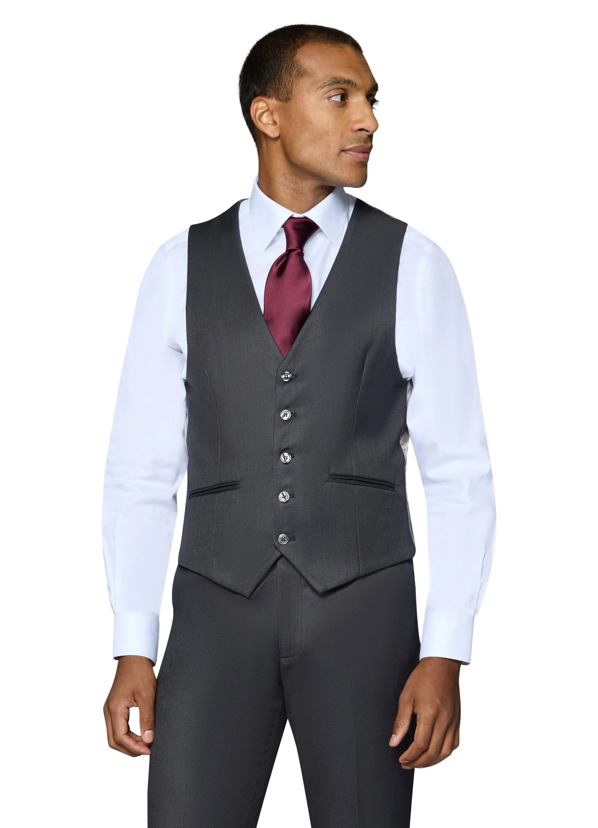 Bergamo Orange Solid Modern Fit Pants - Charcoal Layered Comfort Fashion Layer