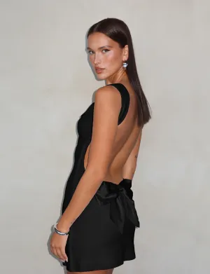 Fit Mood Stylish Layering ZITA MINI DRESS - BLACK