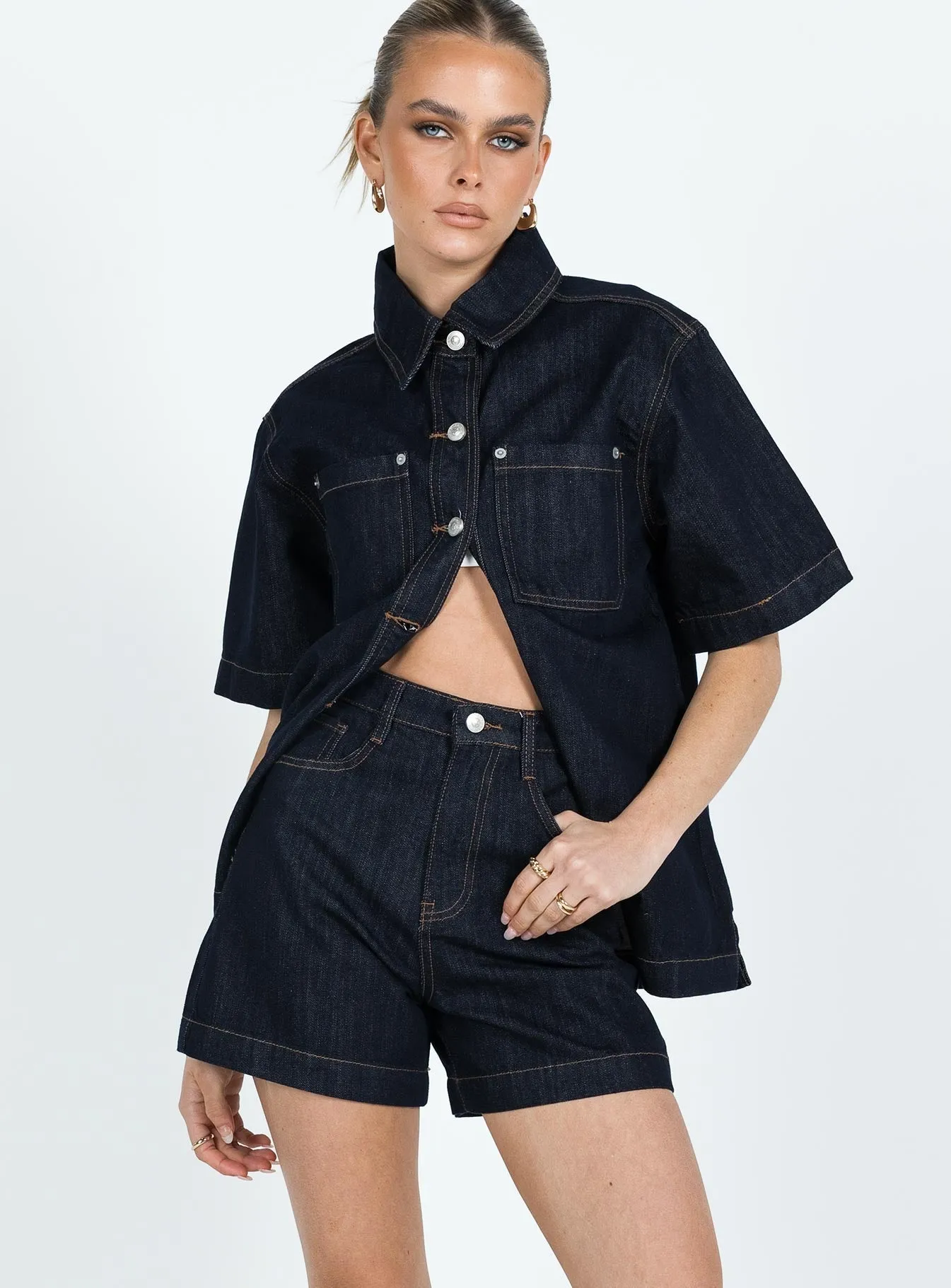 AntibacterialFinish Jump Core Whitaker Shorts Dark Denim