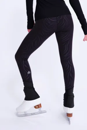 Office Fit Work Commute Extra Soft Iconic Zebra On-Ice Leggings