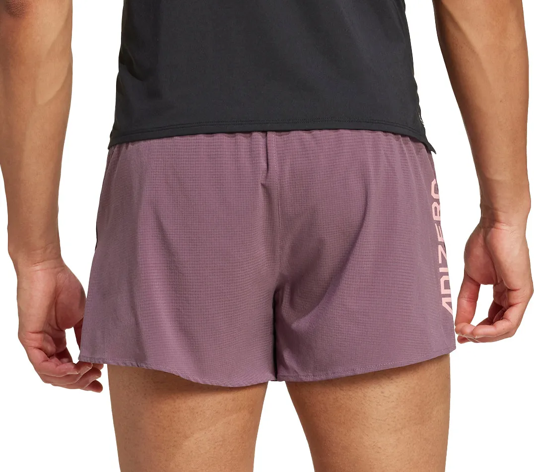 Mood Piece adidas Adizero Gel Mens Running Shorts - Purple