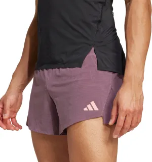 adidas Adizero Gel Mens Running Shorts - Purple Vegan Leather