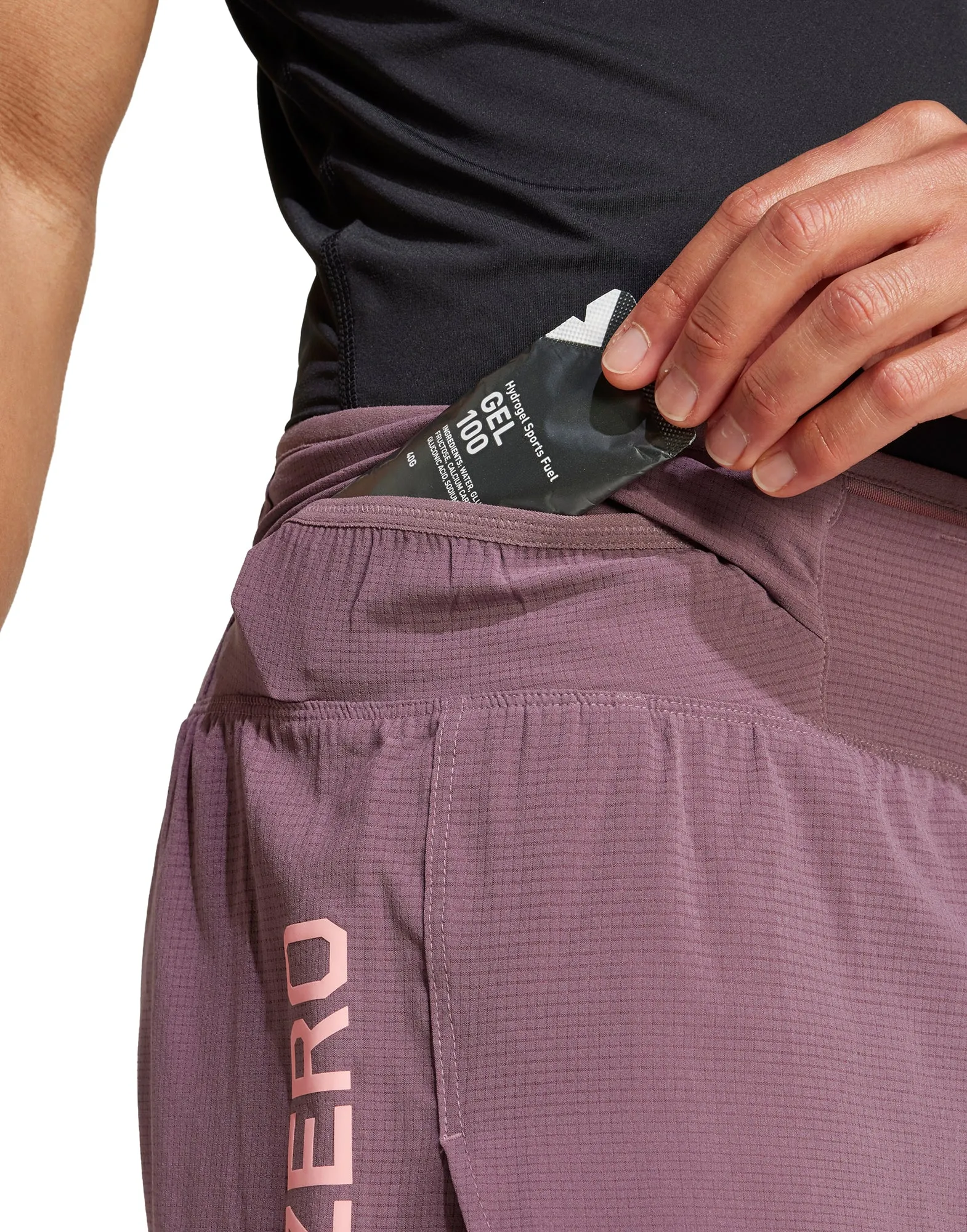 adidas Adizero Gel Mens Running Shorts - Purple Soft Waist