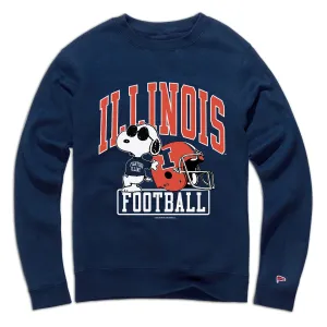 Peanuts x Illinois Joe Cool Football Crewneck Sweatshirt Mobility