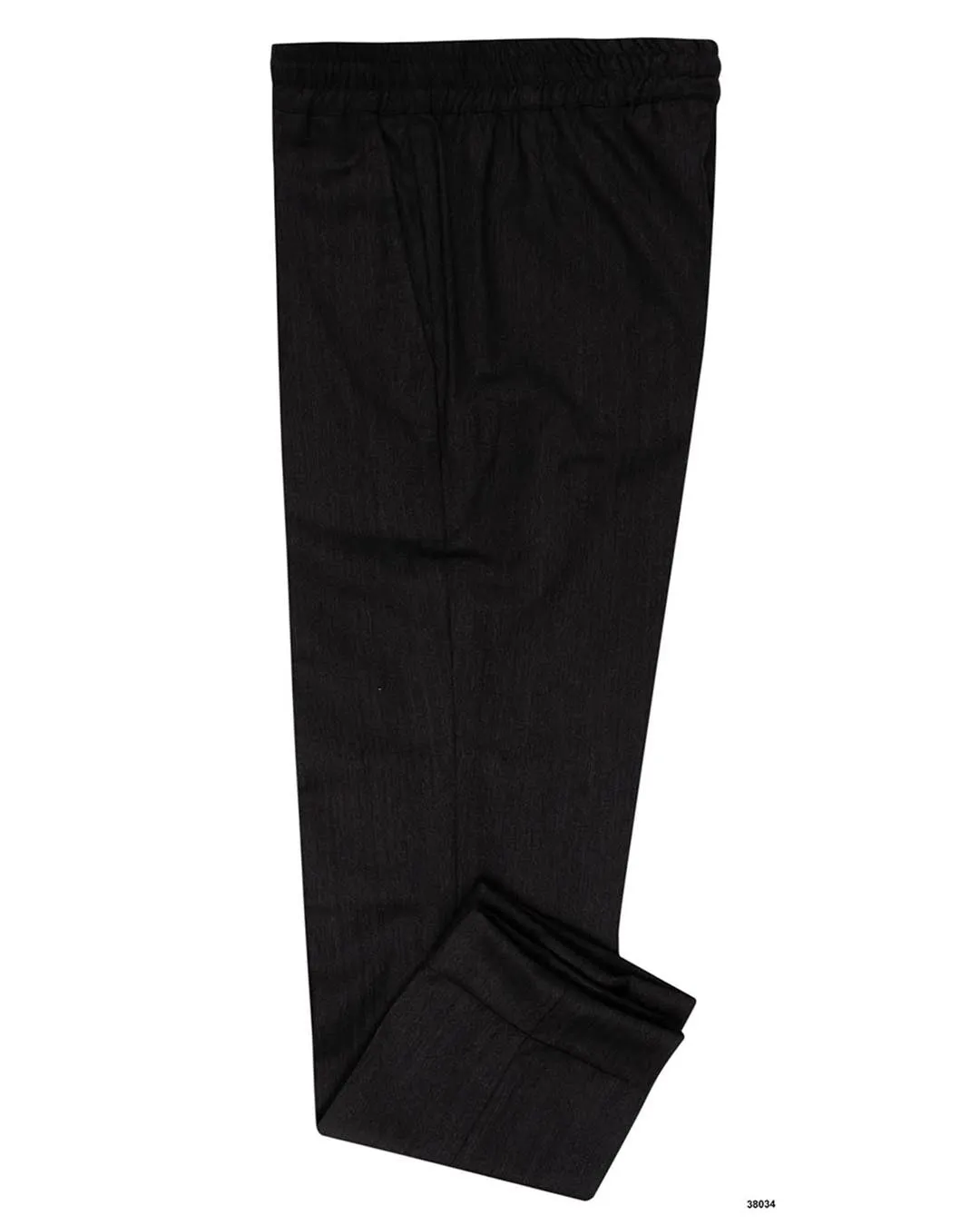 Gripper Waistband Blackout fabric Drago: Super 130s  - Charcoal Herringbone