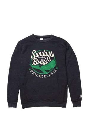 Double Stitched Seams Daily Uniform Sunday Are For The Birds Unisex Classic Sweatshirt