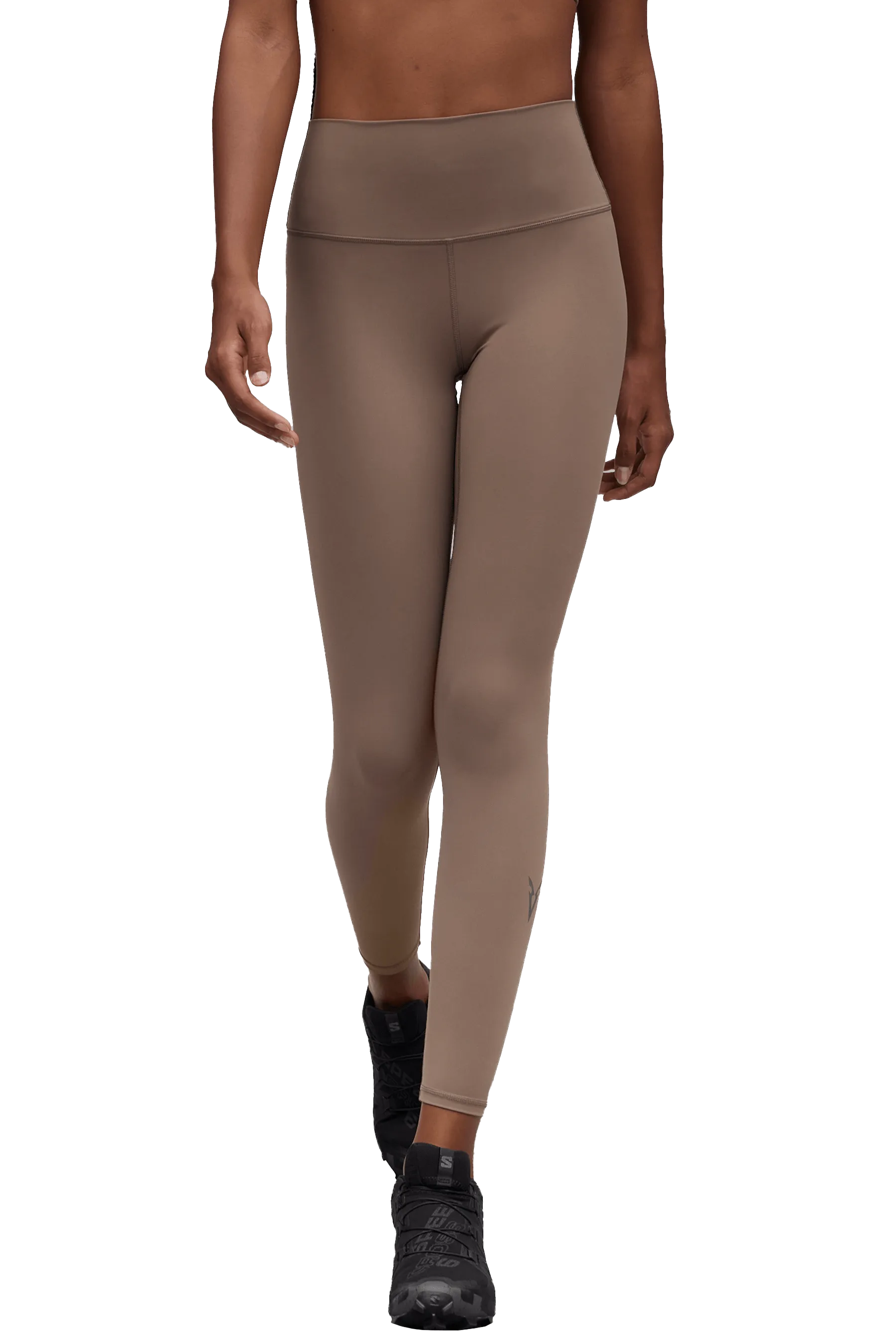 Breathable Mesh Panels Odor control 7/8 LEGGINGS - Tan