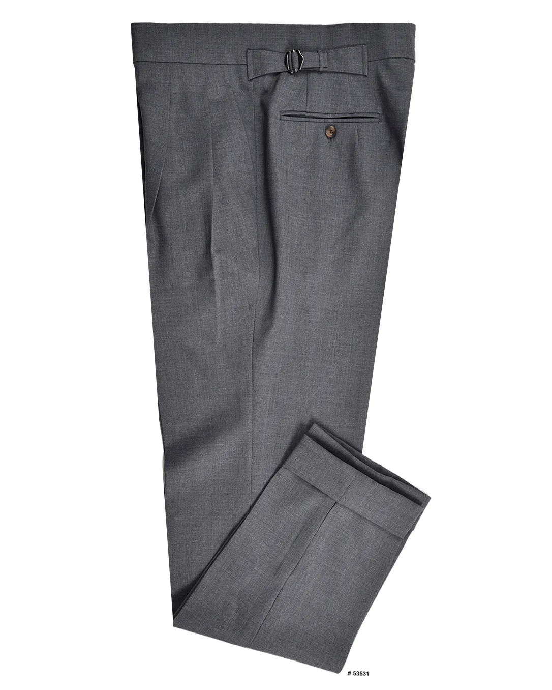 Dugdale New Fine Worsted Tropical Wool - Grey Tagless label All Season Versatility