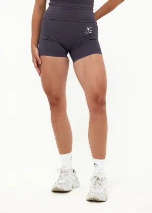 Anti Friction Seams Odor Resistant Coating Sport Short Graphite Grey
