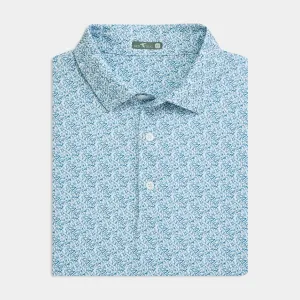 Mountain Berry Printed Performance Polo Unstructured Silhouette Spring Collection