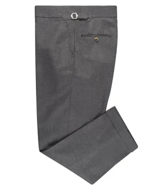 Snag Free Fabric Minnis Mid Grey Wool Flannel Pant
