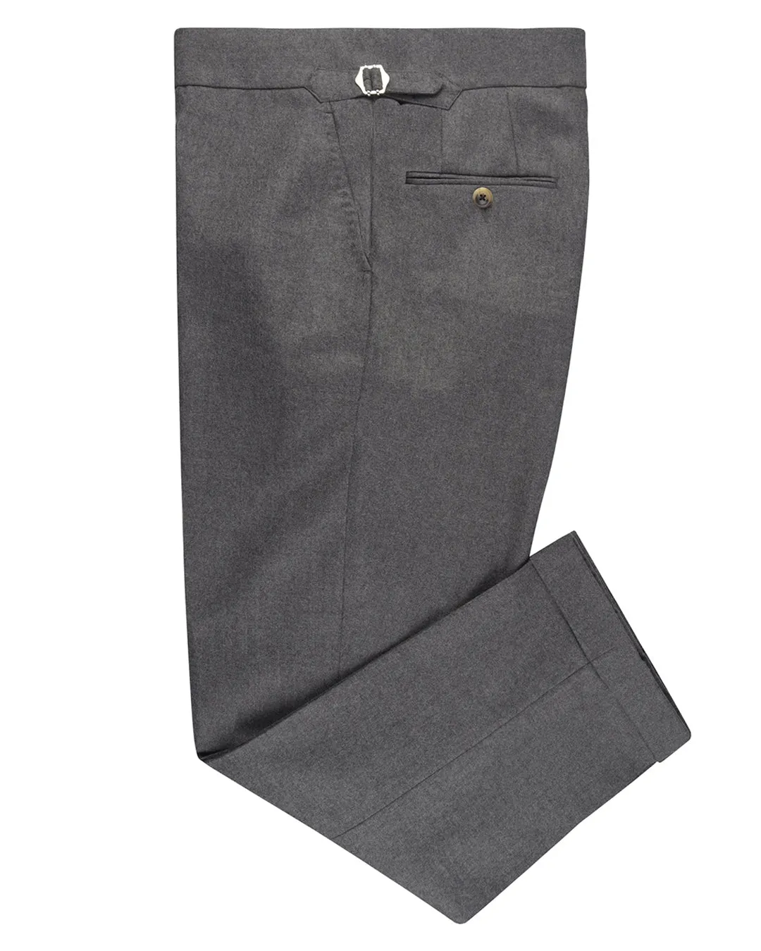 Snag Free Fabric Minnis Mid Grey Wool Flannel Pant