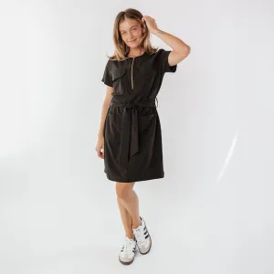 Beach Fit Vineyard Dress, Black