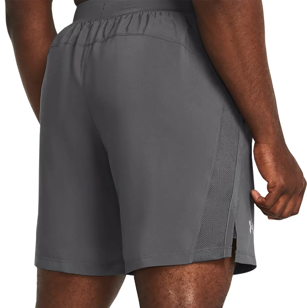 Artisanal Flexible Waistline Under Armour Launch 7 Inch Mens Running Shorts - Grey