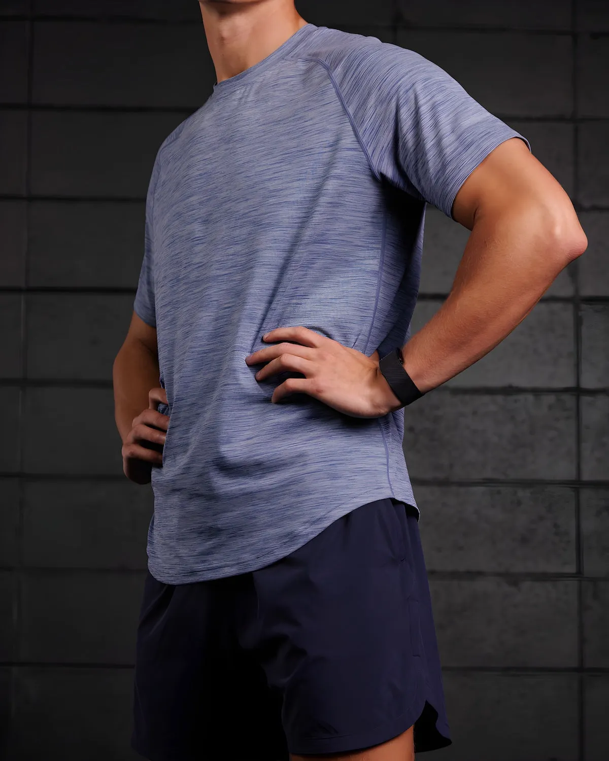 SmartTech Raglan Shirt | Blue Depths Reflective Safety Accents Sustain Glow