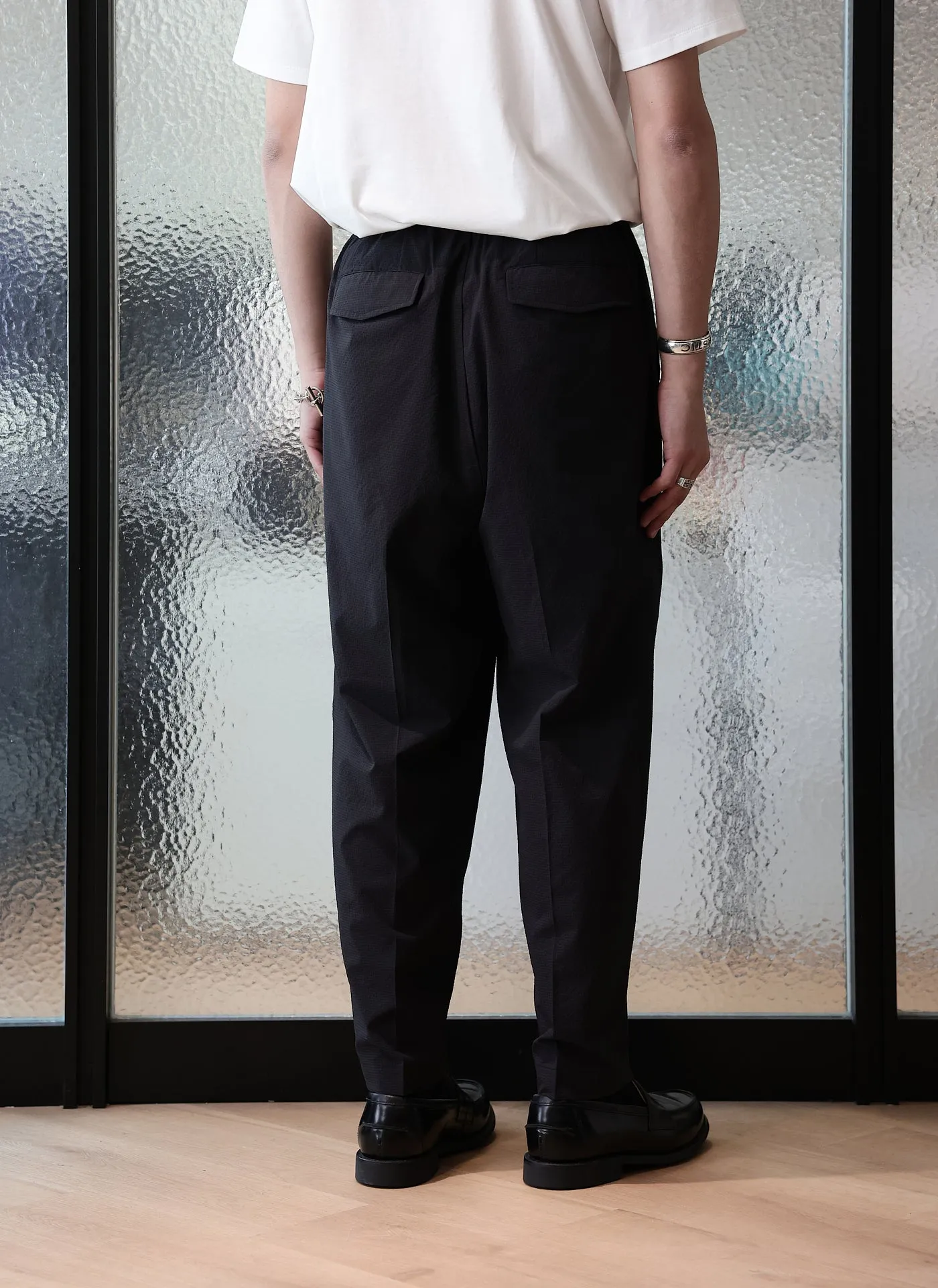 Polyester Wide Tapered Pants (P-12) OdorResistantClothing