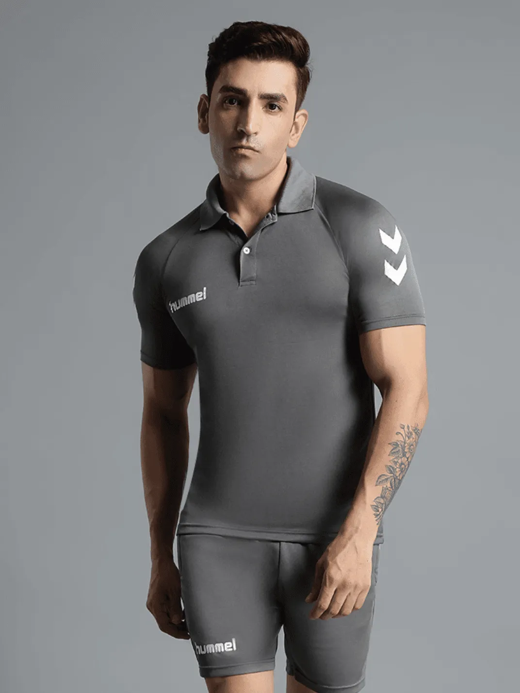 Core Functional Polyester Polo T-Shirt CompressiveFitFabric Glitter Fit
