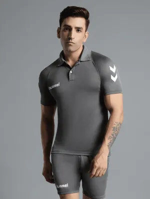 Core Functional Polyester Polo T-Shirt CompressiveFitFabric Glitter Fit