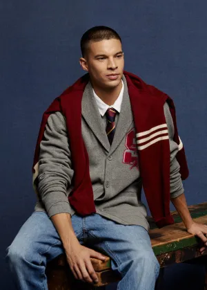 Dance Light DoubleStitched Seams UNISEX VARSITY HENSHAW CARDIGAN
