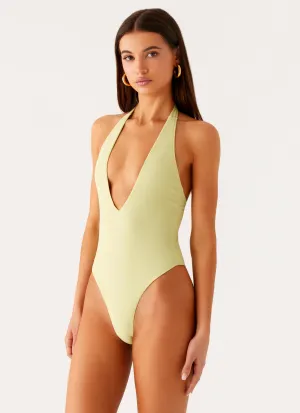 Delia One Piece Swimsuit - Lime Summer Days