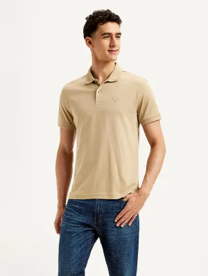 Men's Solid Slim Fit Polo T-shirt Lounge Wear