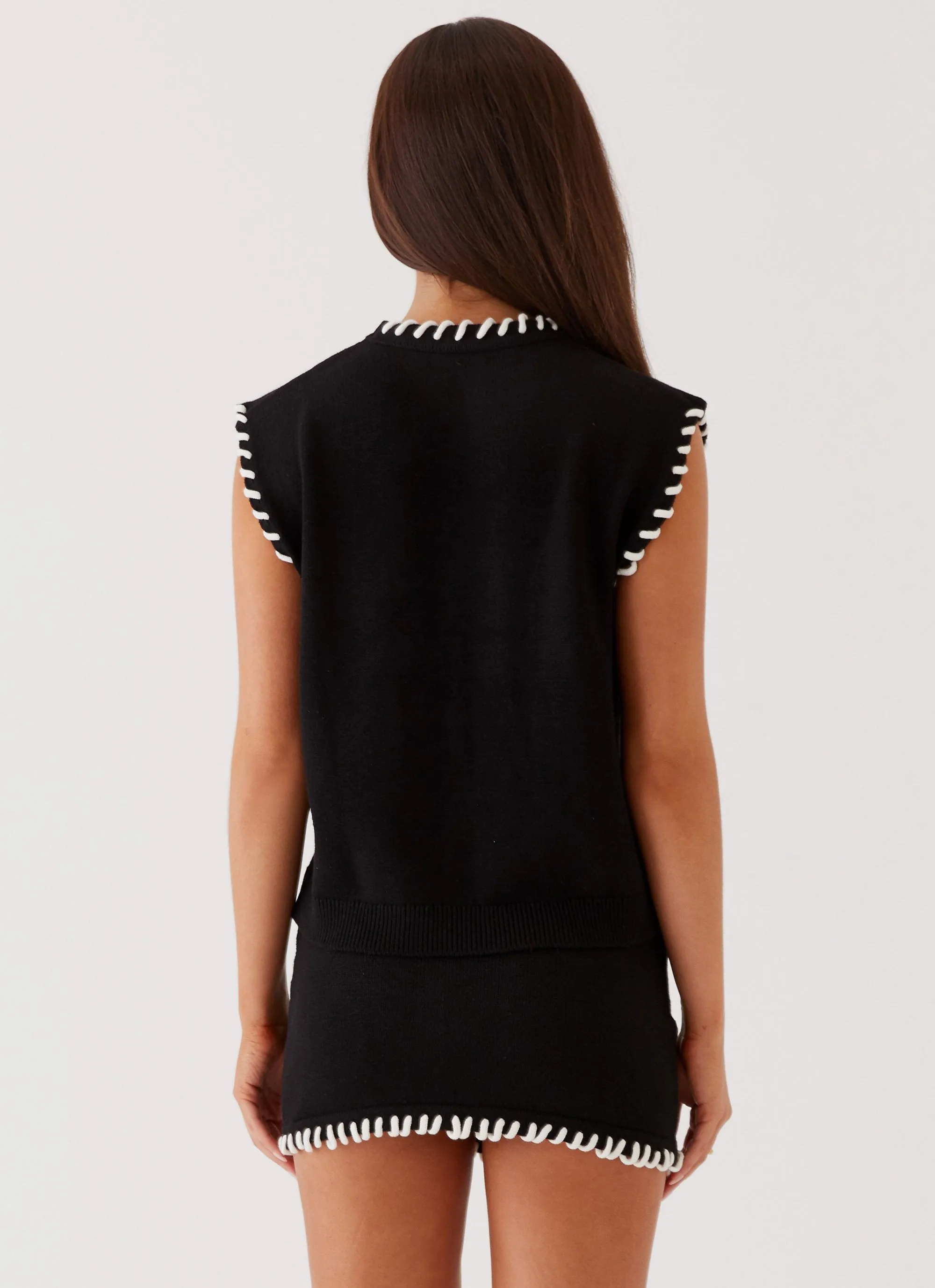Silky Movement Let's Get Loud Knit Mini Skirt - Black