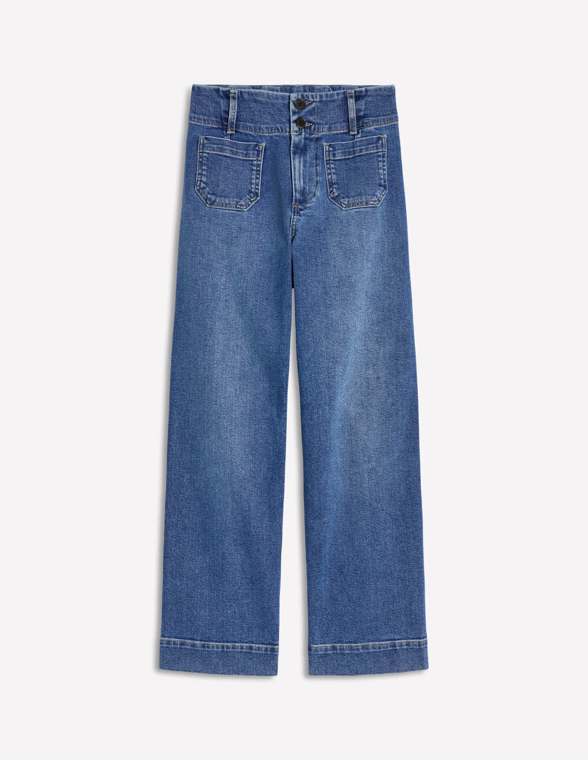 Family Style Urban Explorer Youth Style Responsible Denim Production Primrose Patch Pocket Jeans-Light Vintage