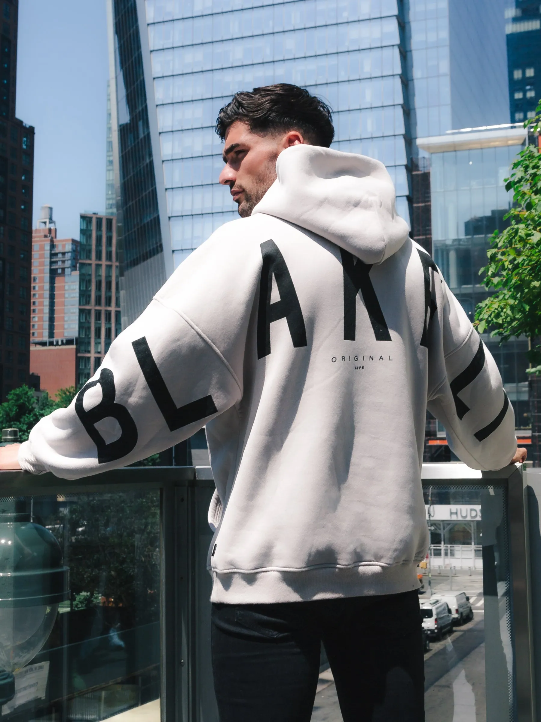 windproof lining Idris Oversized Hoodie - Stone