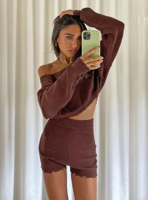 Brave Mode Fast Fit Hazel Knit Shorts Brown