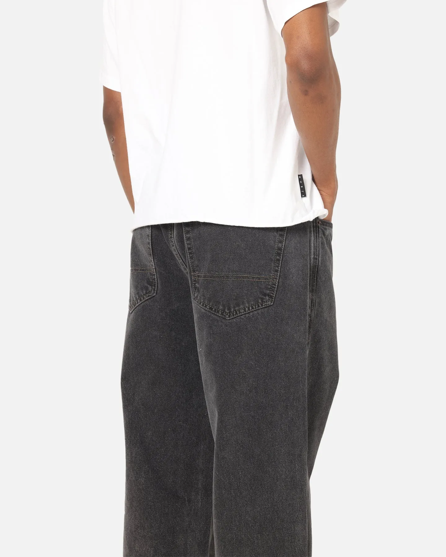S Double Denim Standard Jeans Faded Black Youth Outfit Cool Weather