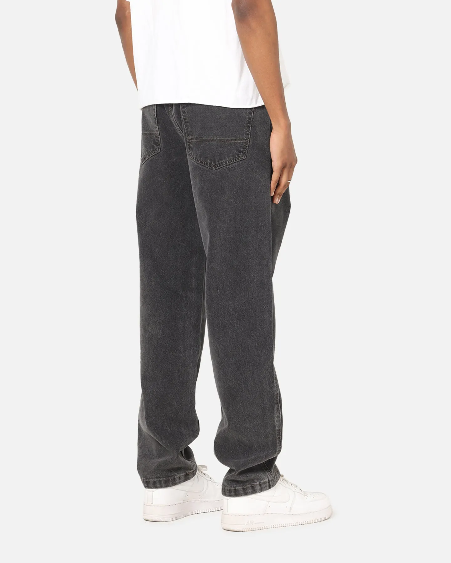 Low Maintenance Waterless Wash Technology S Double Denim Standard Jeans Faded Black