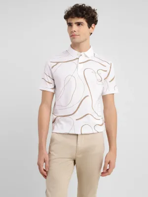 Trendy Colors Men's Redloop Abstract Slim Fit Polo T-shirt